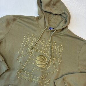 Ultra Game Indiana Pacers Hoodie Mens XL Green Embroidered NBA Basketball
